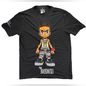 De Kryptic Boondocks Riley T Shirt Men's Medium Black Y2K Cartoon Vintage